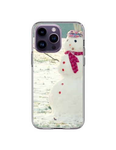 Coque iPhone 14 Pro Max Bonhomme de Neige - R Delean