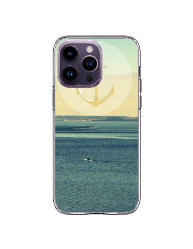 Coque iPhone 14 Pro Max Ancre Navire Bateau Summer Beach Plage - R Delean