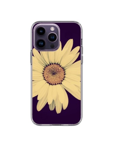 Coque iPhone 14 Pro Max Marguerite Fleur Flower - R Delean