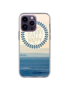 Cover iPhone 14 Pro Max Happy Day Mare Oceano Sabbia...