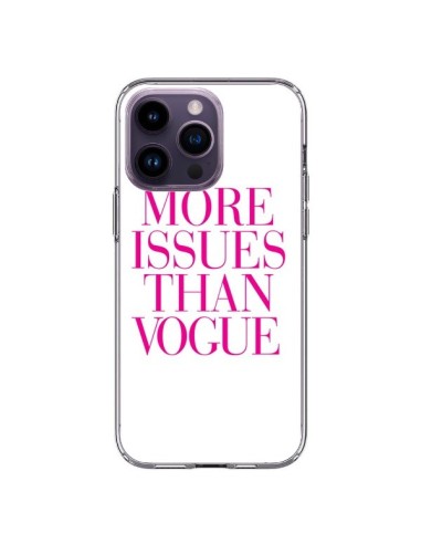 Coque iPhone 14 Pro Max More Issues Than Vogue Rose Pink - Rex Lambo