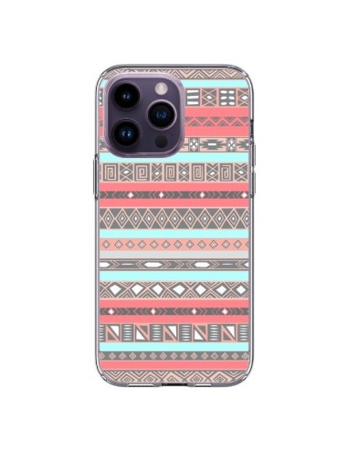 iPhone 14 Pro Max Case Aztec Pink Pastel - Rex Lambo