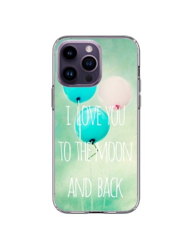 Coque iPhone 14 Pro Max I love you to the moon and back - Sylvia Cook
