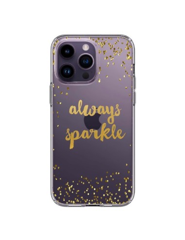 Coque iPhone 14 Pro Max Always Sparkle, Brille Toujours Transparente - Sylvia Cook