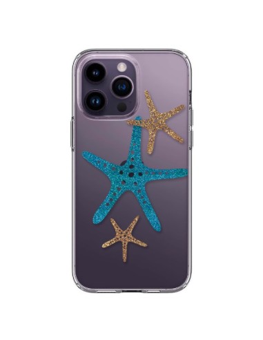 Coque iPhone 14 Pro Max Etoile de Mer Starfish Transparente - Sylvia Cook