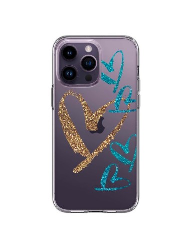 Cover iPhone 14 Pro Max Cuore Amore Trasparente - Sylvia Cook