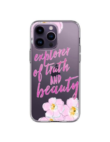 Coque iPhone 14 Pro Max Explorer of Truth and Beauty Transparente - Sylvia Cook