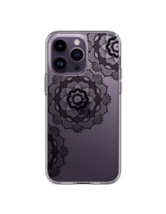 iPhone 14 Pro Max Case Triple Mandala Black Clear -...