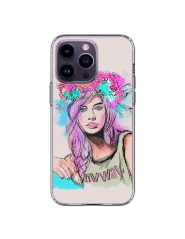 Coque iPhone 14 Pro Max Femme Mannequin Barbara Palvin - Sara Eshak