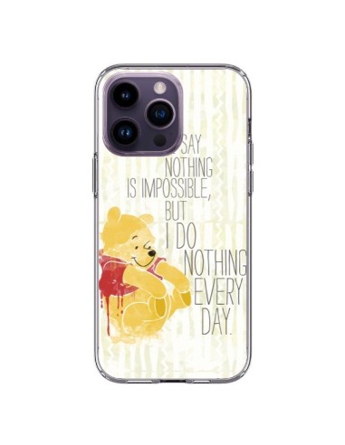 Coque iPhone 14 Pro Max Winnie I do nothing every day - Sara Eshak