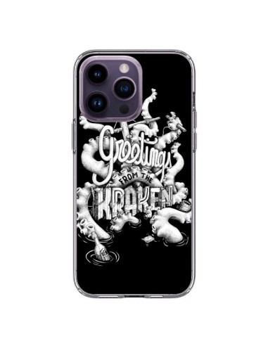 Coque iPhone 14 Pro Max Greetings from the kraken Tentacules Poulpe - Senor Octopus