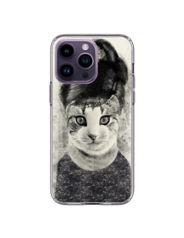 Coque iPhone 14 Pro Max Audrey Cat Chat - Tipsy Eyes