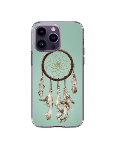 Coque iPhone 14 Pro Max Attrape-rêves vert - Tipsy Eyes