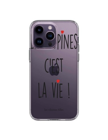 Coque iPhone 14 Pro Max Les copines, c'est la vie Transparente - Les Vilaines Filles