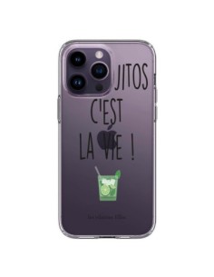 Coque iPhone 14 Pro Max Les Mojitos, c'est la vie...