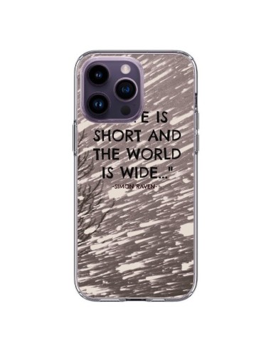 Coque iPhone 14 Pro Max Life is short Foret - Tara Yarte