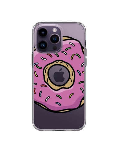 Cover iPhone 14 Pro Max Ciambelle Rosa Trasparente - Yohan B.