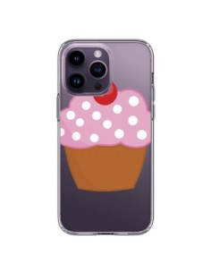 Cover iPhone 14 Pro Max Cupcake Ciliegia Trasparente -...