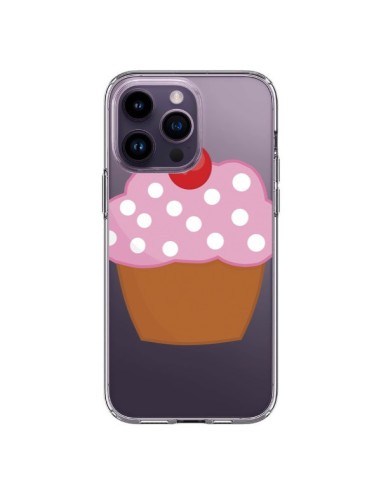 Coque iPhone 14 Pro Max Cupcake Cerise Transparente - Yohan B.