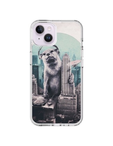 Coque iPhone 14 Plus Loutre Dj New York - Ali Gulec