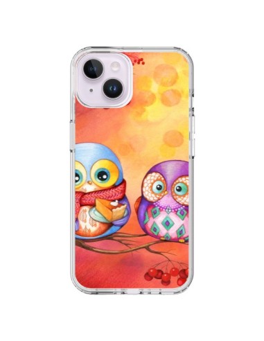 Coque iPhone 14 Plus Chouette Arbre - Annya Kai