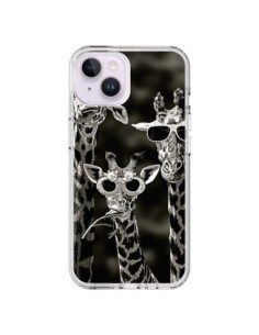 Cover iPhone 14 Plus Giraffa Swag Famiglia Giraffe  -...