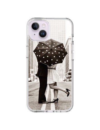Coque iPhone 14 Plus Secret under Umbrella Amour Couple Love - Asano Yamazaki
