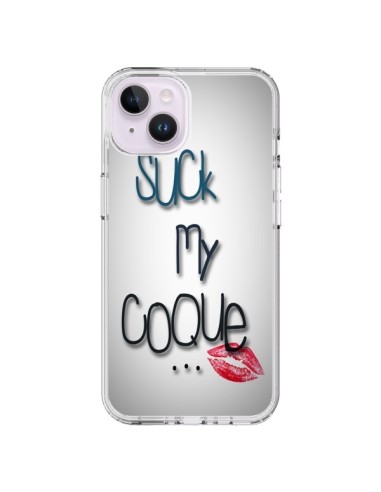 Coque iPhone 14 Plus Suck my Coque iPhone 6 et 6S Lips Bouche Lèvres - Bertrand Carriere