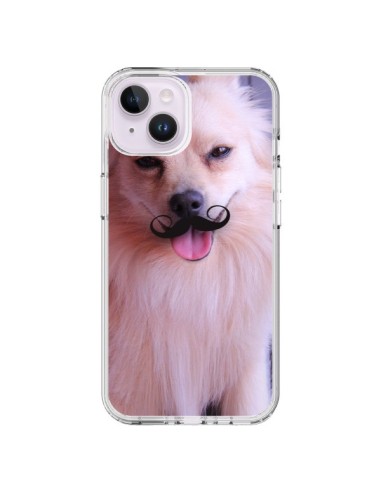 Coque iPhone 14 Plus Clyde Chien Movember Moustache - Bertrand Carriere