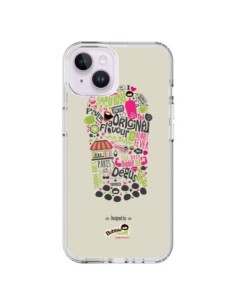 Cover iPhone 14 Plus Bubble Fever Originale Beige -...