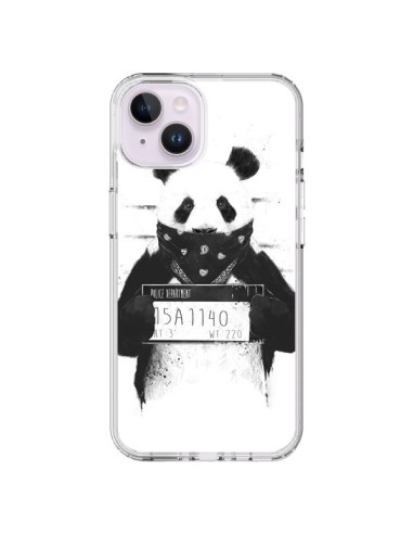 Cover iPhone 14 Plus Panda Cattivo Prigione - Balazs Solti