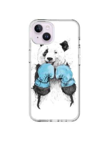 Coque iPhone 14 Plus Winner Panda Boxeur - Balazs Solti