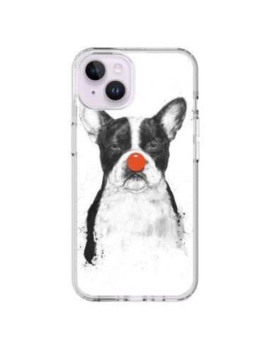 iPhone 14 Plus Case Clown Bulldog Dog - Balazs Solti