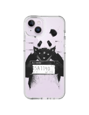 Cover iPhone 14 Plus Panda Cattivo Trasparente - Balazs Solti