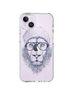 Cover iPhone 14 Plus Cool Leone Swag Occhiali Trasparente...