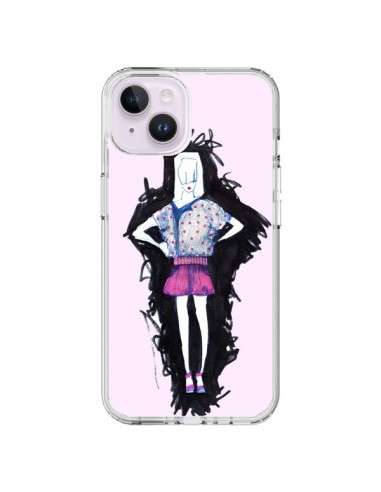 Coque iPhone 14 Plus Valentine Femme Fashion Mode Rose Clair - Cécile