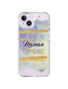 Cover iPhone 14 Plus Sono una Mamma Formidabile Viola...