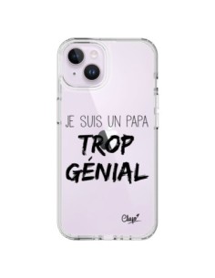 Cover iPhone 14 Plus Sono un Papà Geniale Trasparente -...