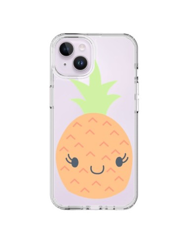Cover iPhone 14 Plus Ananas Pineapple Fruit Trasparente - Claudia Ramos