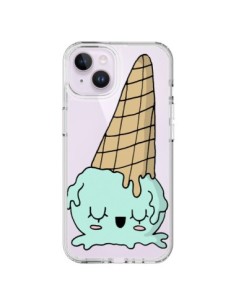 iPhone 14 Plus Case Ice cream Summer Overthrown Clear -...