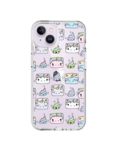 Cover iPhone 14 Plus Unicorno Carino Swag Trasparente -...
