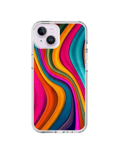 Coque iPhone 14 Plus Love Color Vagues - Danny Ivan