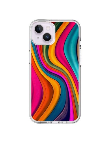 iPhone 14 Plus Case Love Colored Waves - Danny Ivan