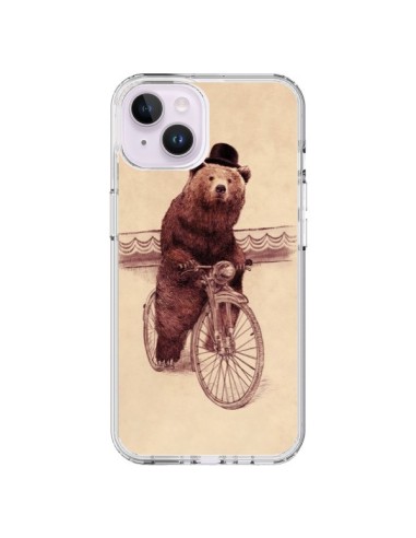 Coque iPhone 14 Plus Ours Velo Barnabus Bear - Eric Fan