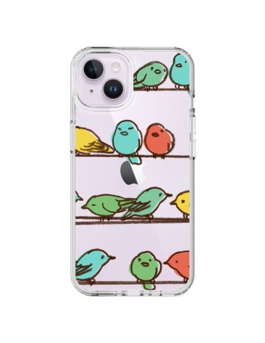 Cover iPhone 14 Plus Uccelli Trasparente - Eric Fan
