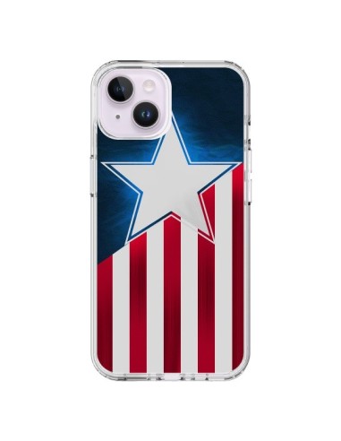 Coque iPhone 14 Plus Captain America - Eleaxart