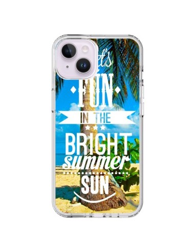 Coque iPhone 14 Plus Fun Summer Sun _té - Eleaxart