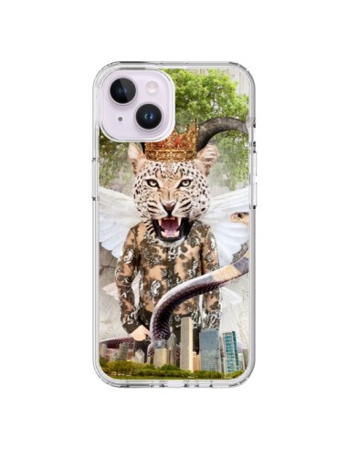 Coque iPhone 14 Plus Hear Me Roar Leopard - Eleaxart