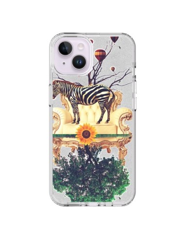 Cover iPhone 14 Plus Zebra Il Mondo - Eleaxart