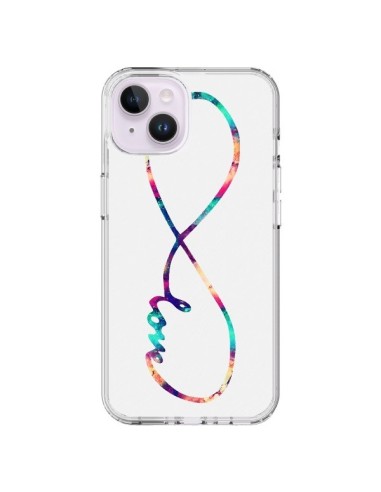 Coque iPhone 14 Plus Love Forever Infini Couleur - Eleaxart